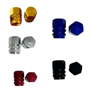 Kit 4 Bico Tampa Válvula Pneu Moto Carro Bicicleta Alumínio em Oferta na Shopee