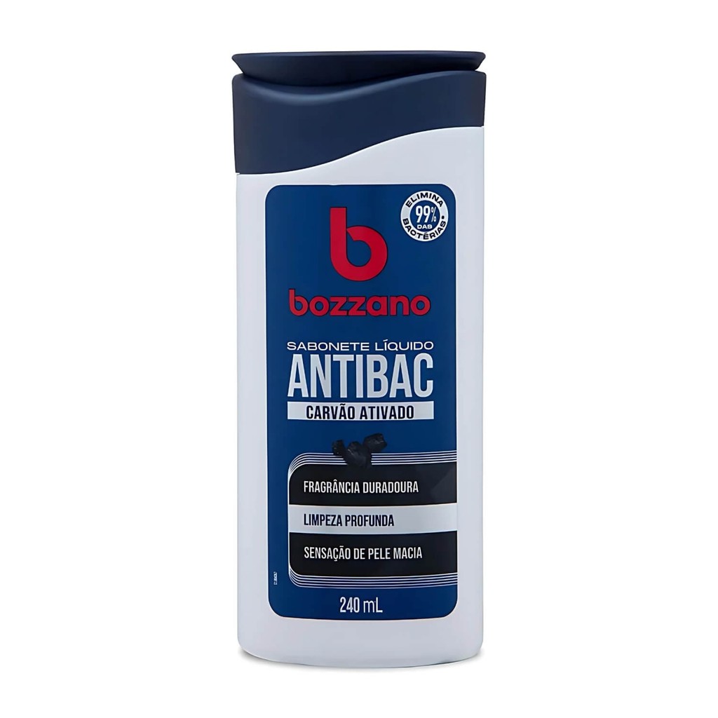 Sabonete Líquido Bozzano Antibacteriano Carvão Ativado 240ml