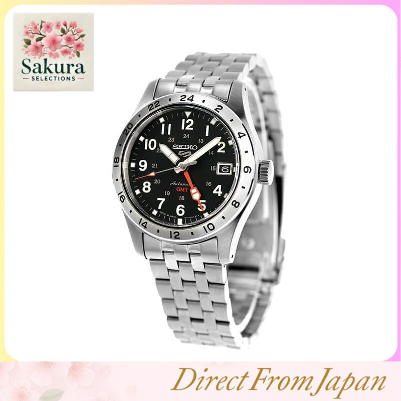 [Seiko 5 Sports] Field GMT Relógio Masculino Automático Estilo Esportivo SBSC011