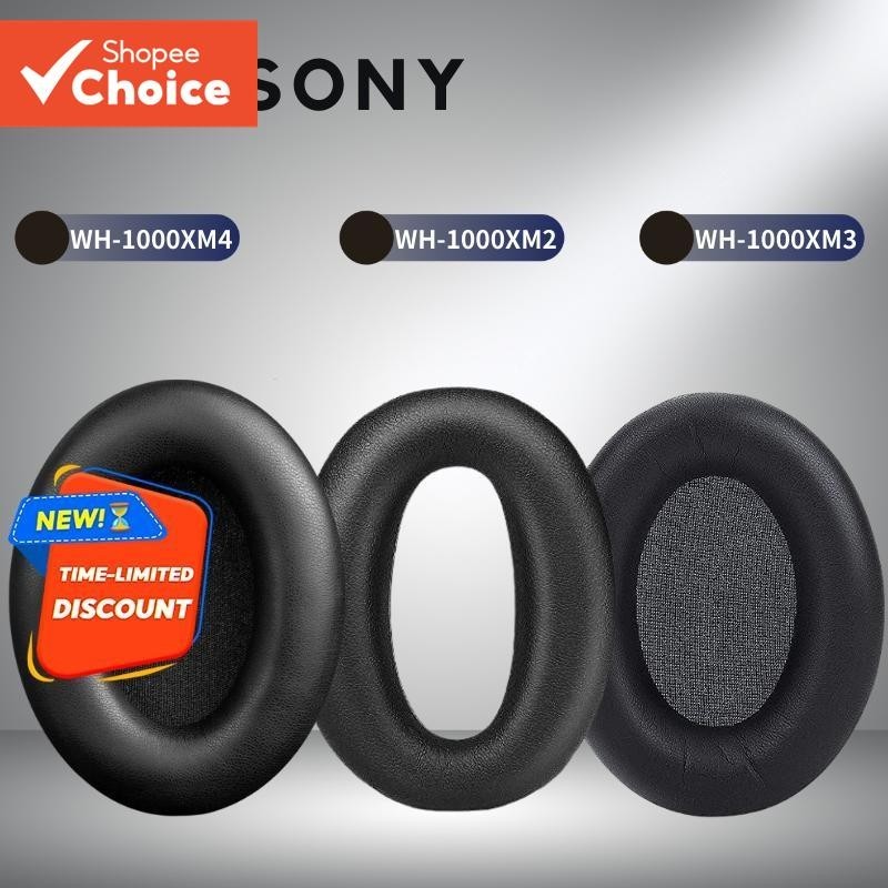 [Shopee Choice] Almofadas De Reposição Compatíveis Com Sony 1000XM4/XM3/XM2 Isolamento De Ruído Espuma De Memória Couro