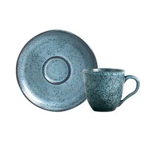 Conjunto com 6 Xícaras de Café com Pires Bio Night Sky 120ml em Oferta na Shopee