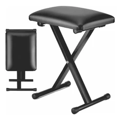 Banco Banqueta X Para Piano Teclado Almofadado Desmontável BT200 ZM