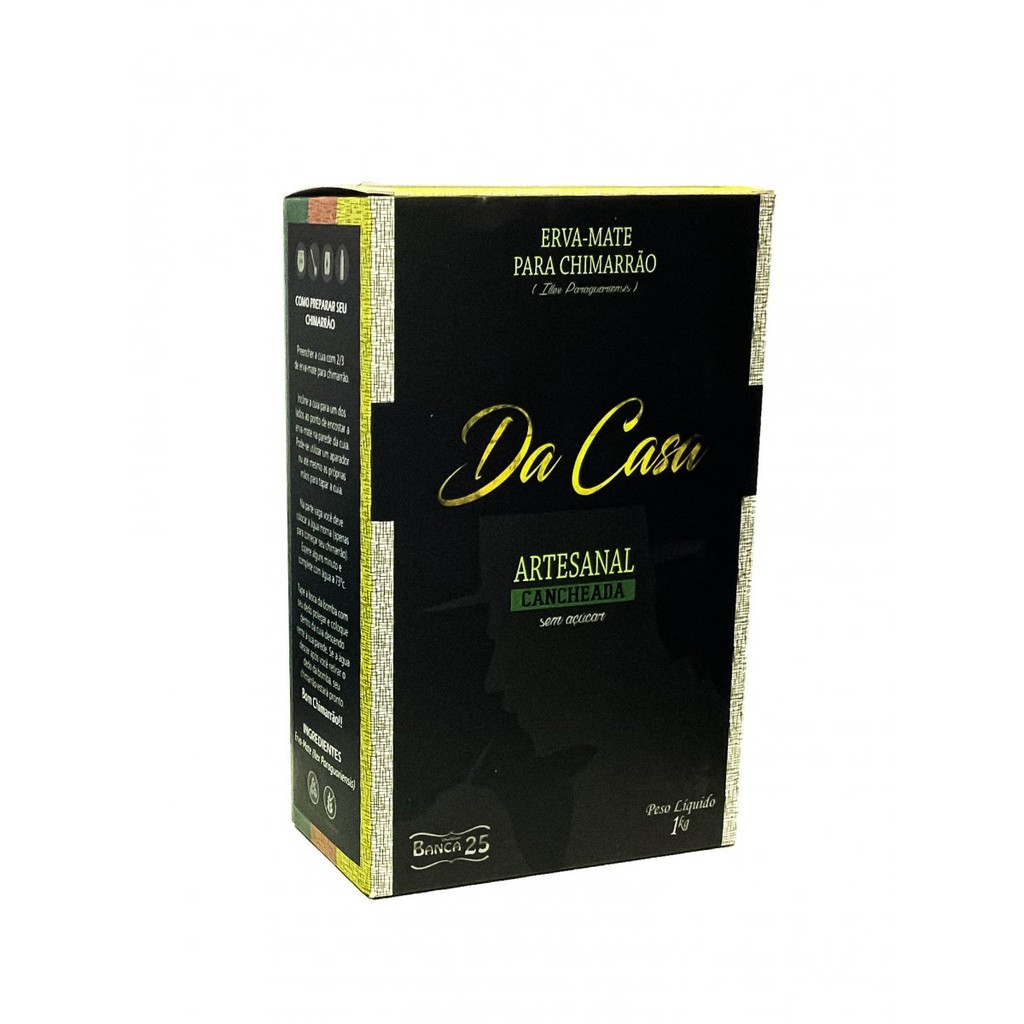 Erva Mate Chimarrão Cancheada Da Casa Moída Grossa 1 Kg