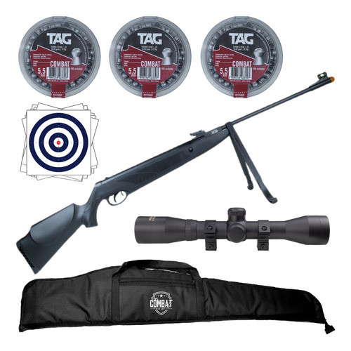 Carabina Pressão Major 5,5mm Ekol com Luneta e Chumbinhos em Oferta na Shopee