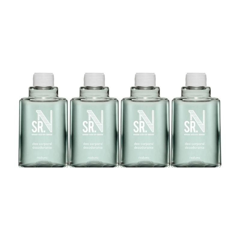 Kit com 4 Refil Desodorante SR N Masculino 100ml Natura