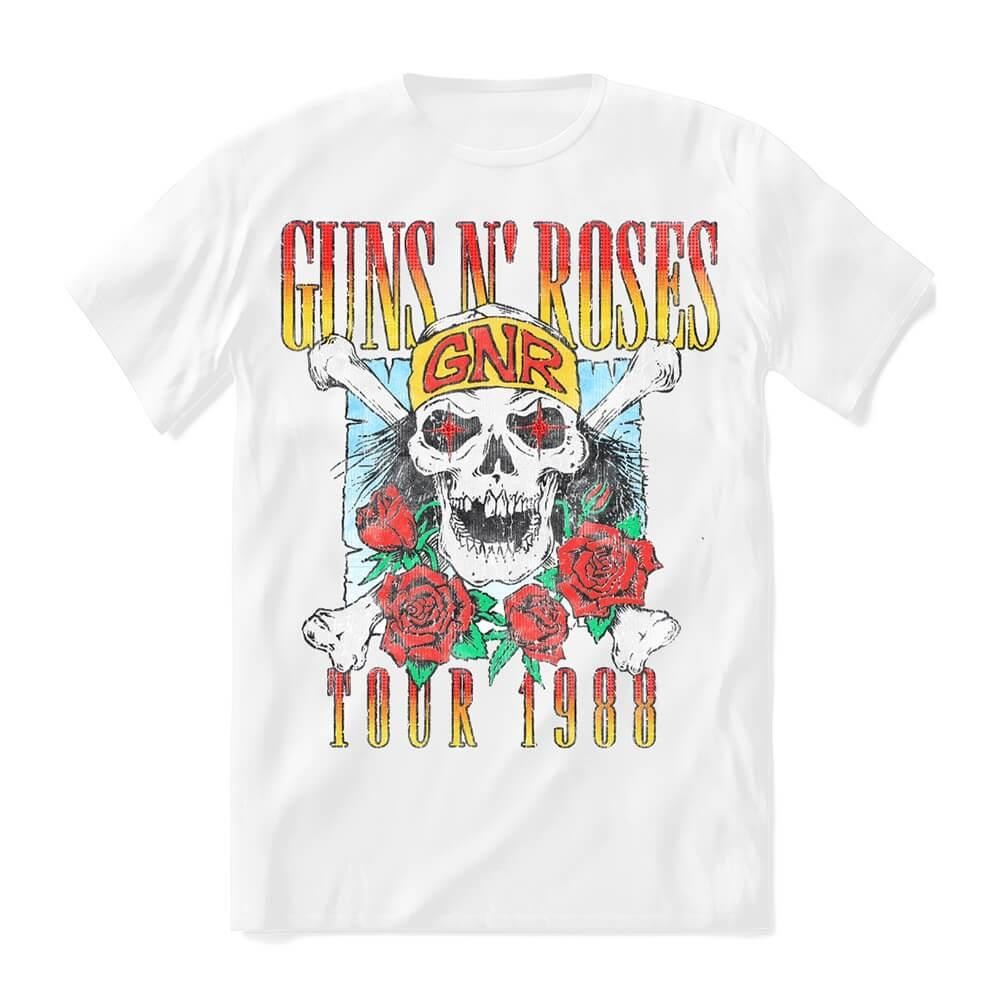 Camiseta Guns N Roses - Tour 88 Skull Oversized Tee - Women Clothes