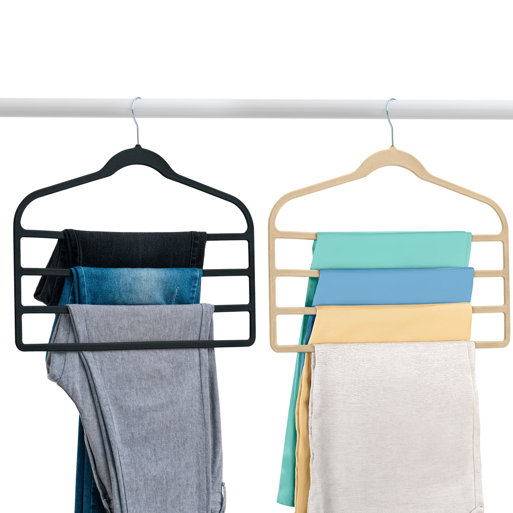 Kit 10 Cabides De Veludo Para Calça Saia Divisórias em Oferta na Shopee