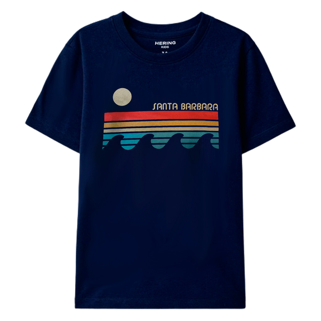 Camiseta Hering Infantil Azul Santa Barbara