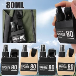 Garrafa De Spray Desinfetante De Álcool Para Acampamento Ao Ar Livre Portátil 80ml Mini Frascos Com Alça De Gancho Acess