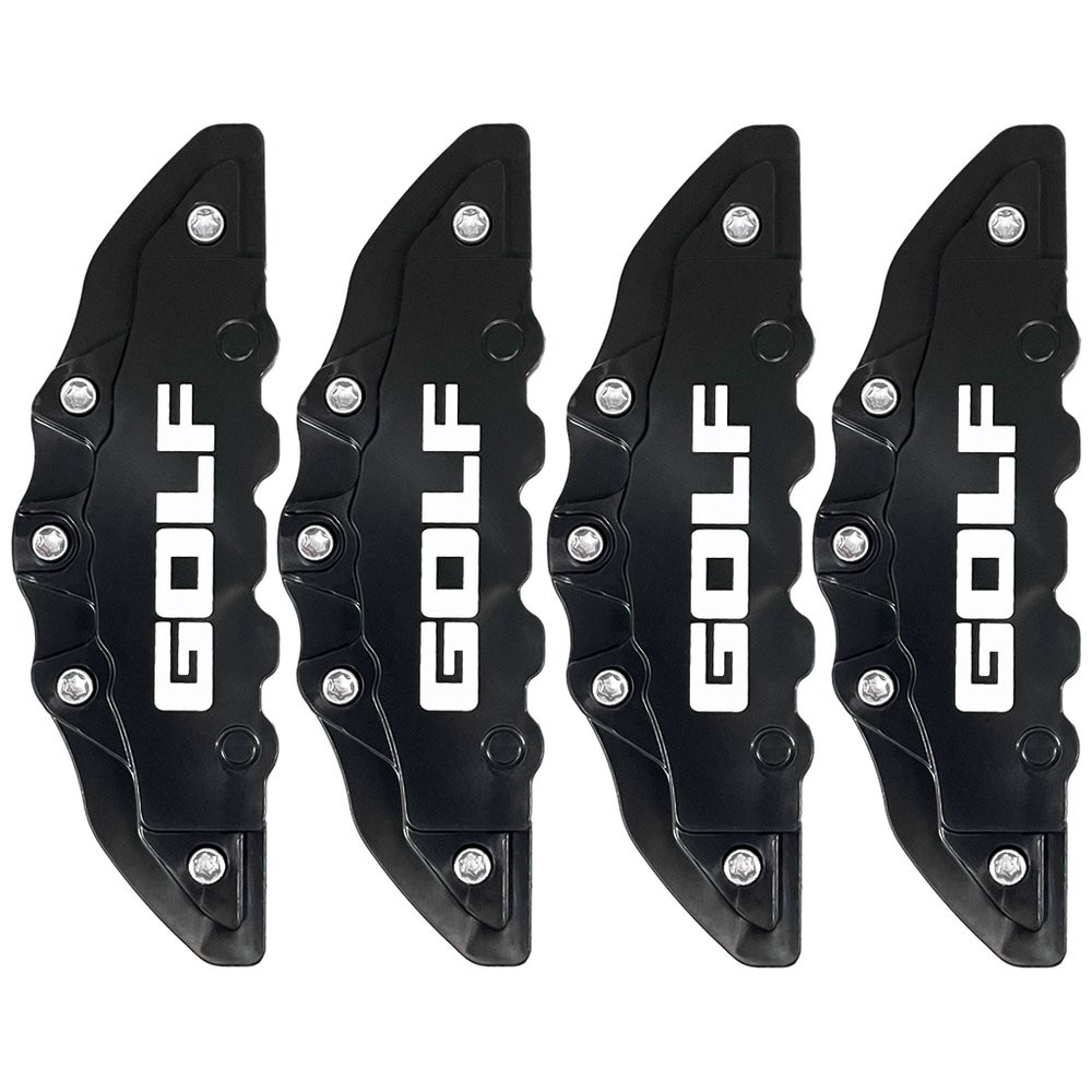 Kit 4un Capa Pinça de Freio Automotivo Preta Golf Sapão comfortline TSI GTI