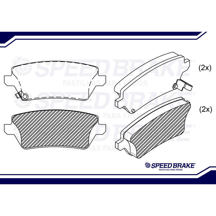 Pastilha Freio Dianteira Corolla Sedan 1.6 1.8 16V 2001 Até 2008 Original Seed Brake