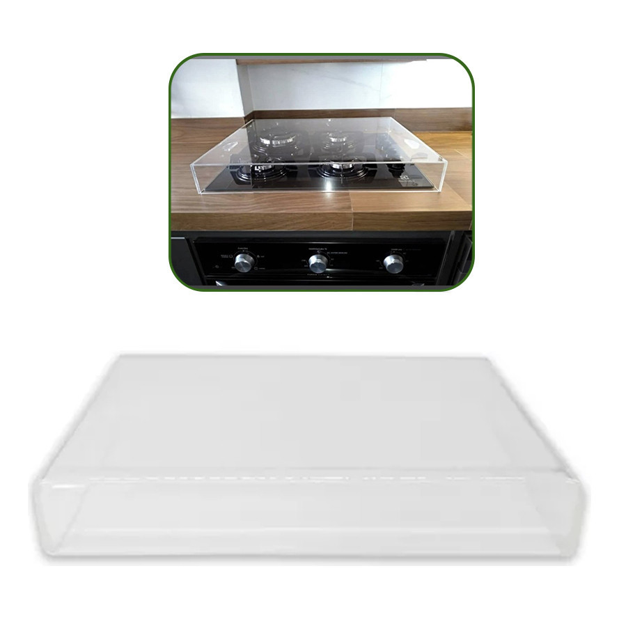 Tampa Para Cooktop 4bocas Protetor Fogão Cozinha Acrilico