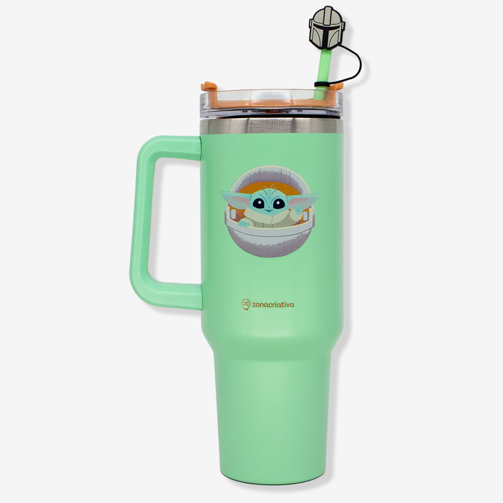 Copo Térmico Tumbler Baby Yoda - Star Wars - Home & Living