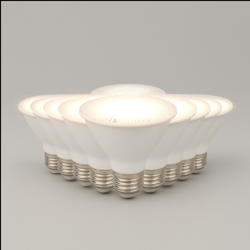 Kit 10 Lampada Led Par30 11w 3000k Branco Quente E27 110v/220v Branco Cod: ALUT001603-10 Alut By Avant