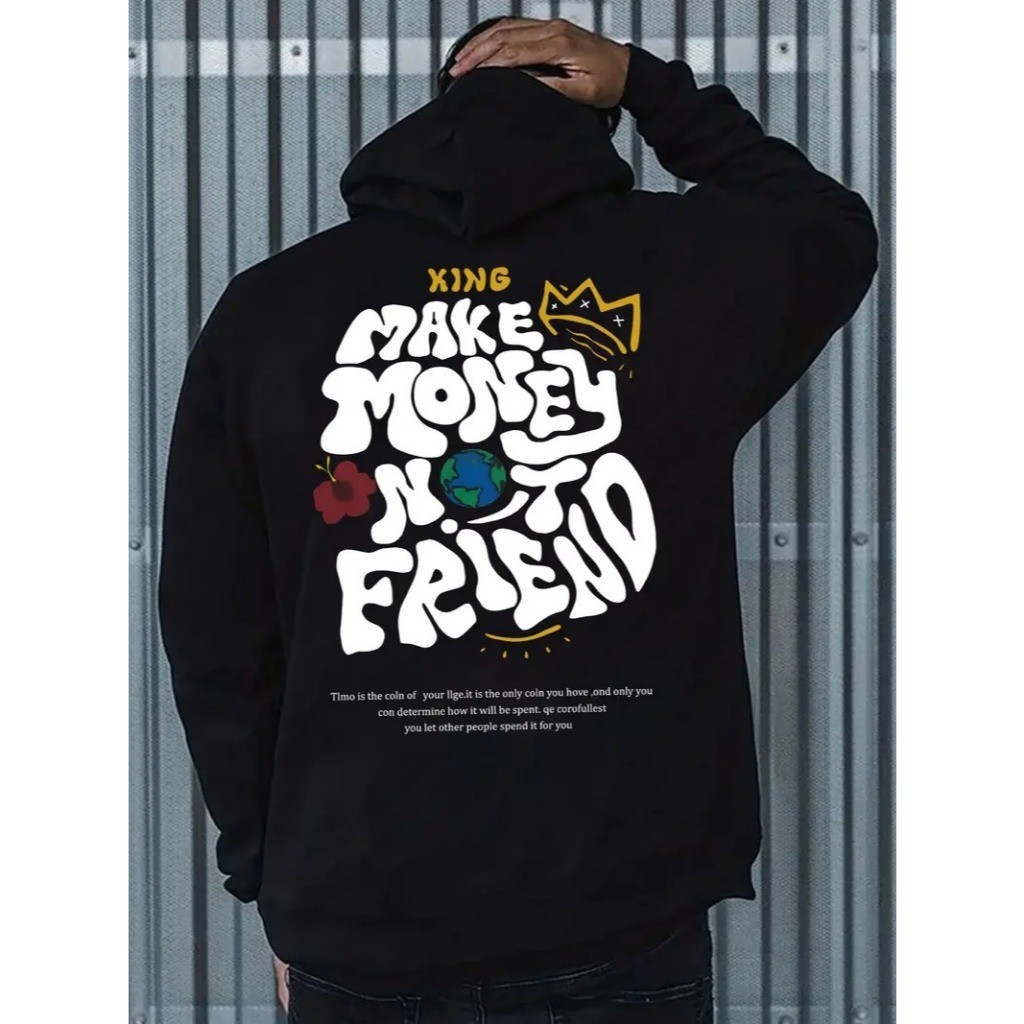 Moletom Masculino Canguru Blusa de Frio Money Casaco agasalho unissex Casaco Premium