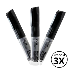 Kit Com 3 Marcadores Para Quadro Branco Recarregável - JOCAR