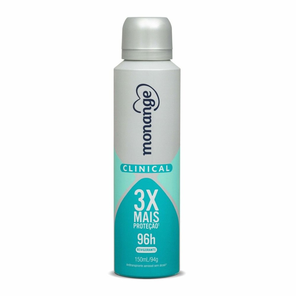 Desodorante Clinical Revigorante Aerossol Antitranspirante Monange Feminino 150ml - Beauty