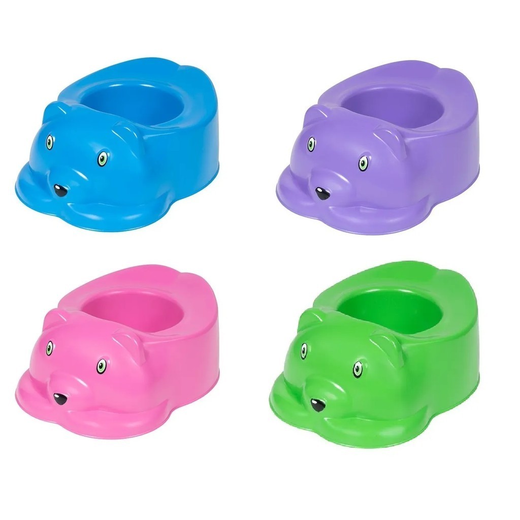 Penico Infantil para Bebe Trono Educativo Urso Baby troninho - Desfralde Menino e Menina