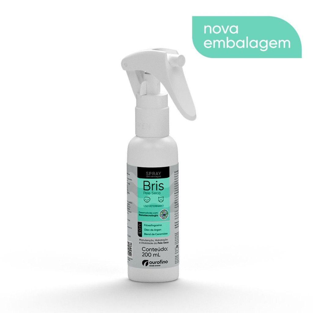 Bris Spray Equilíbrio Pele Seca 200ml Cães e Gatos Ourofino