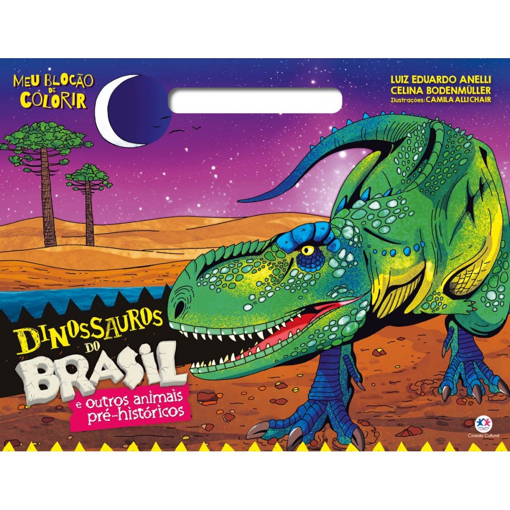 Livro Blocão de colorir Dinossauros do Brasil em Oferta na Shopee