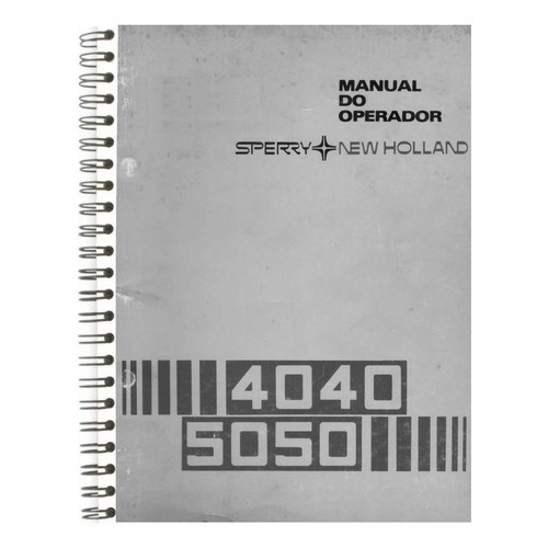 Manual Operador Colheitadeiras New Holland 4040 5050