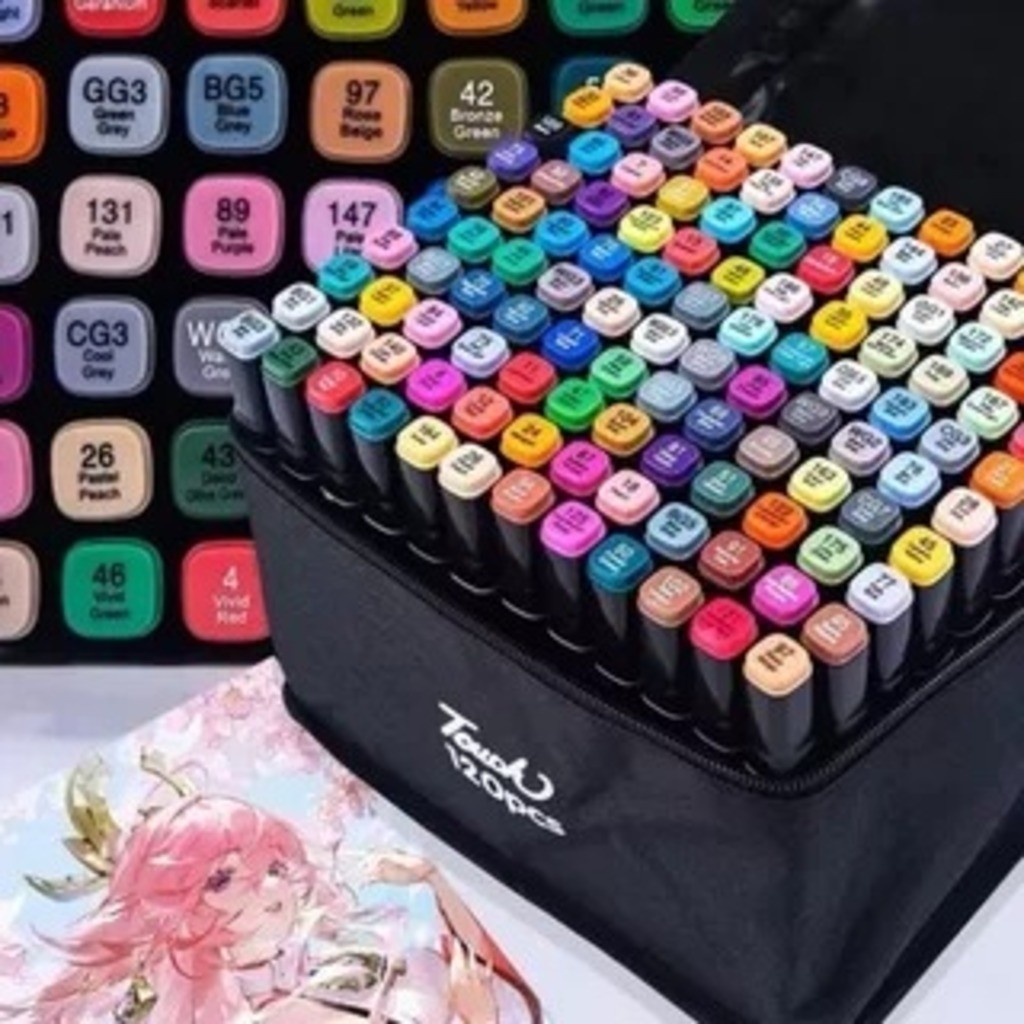 120 peças Caneta Marcadora De Ponta Dupla Conjunto De Canetas De Aquarela Especial