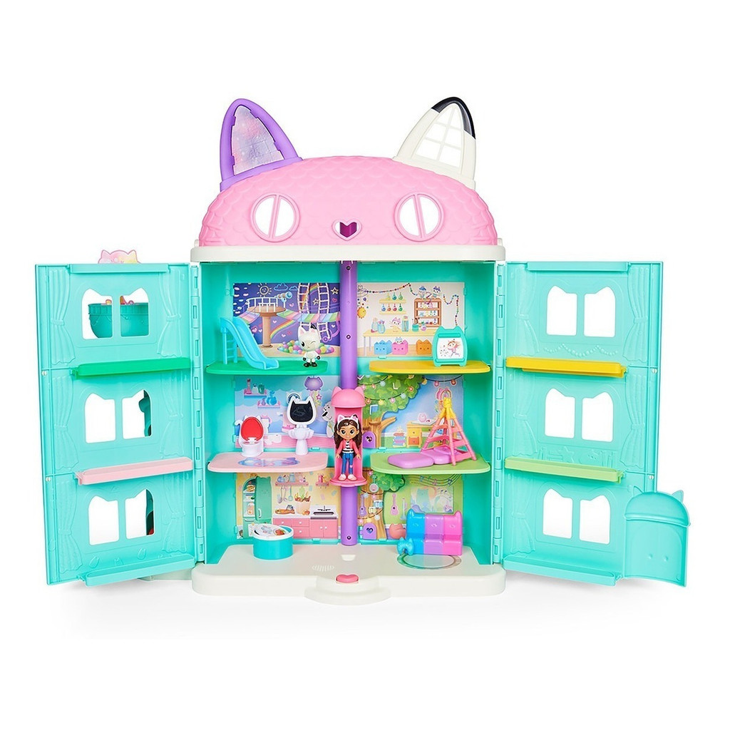 Playset A Casa Mágica Da Gabby 40cm Gabby Dollhouse Sunny Colorido