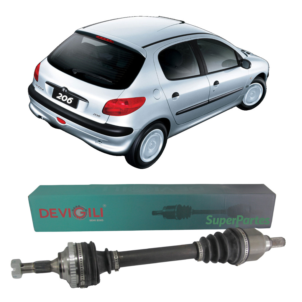 Semi Eixo Peugeot 206 1.6 Câmbio Automático AL4 Lado Esquerdo 25x26