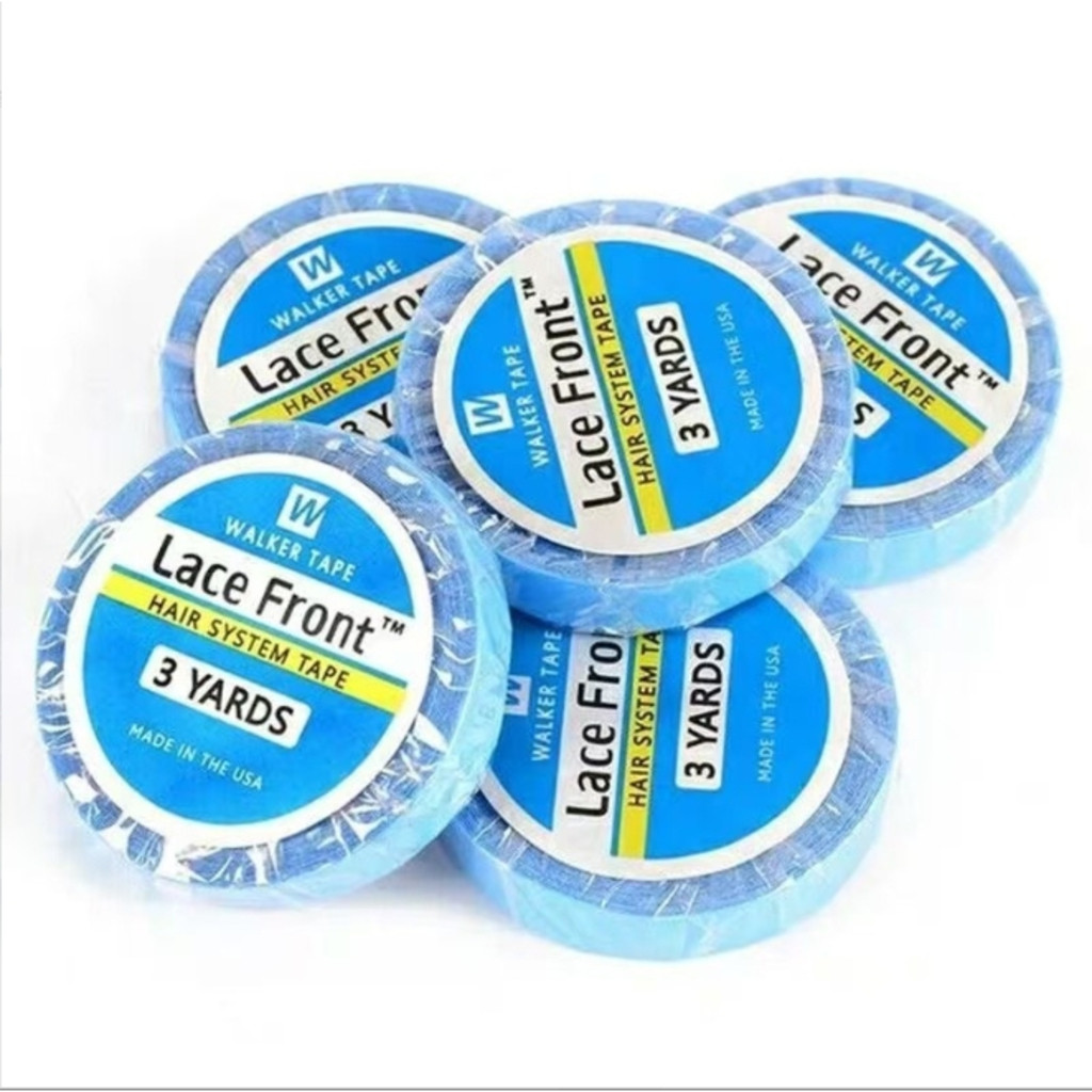 Fita Adesiva Walker Tape Prótese Mega Hair 3 Metros X 1.27cm Lace Front Azul ASD (Full lace, Silk top, Seda, Mono fine)