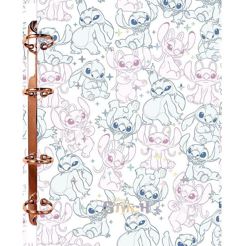 Fichário Cartonado STITCH 120 Folhas sem Lombo – Capa Dura com Divisórias em Oferta na Shopee