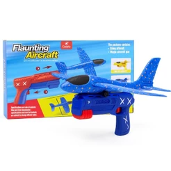 Avião Com Lançador Aeronave Planador Azul - Castela