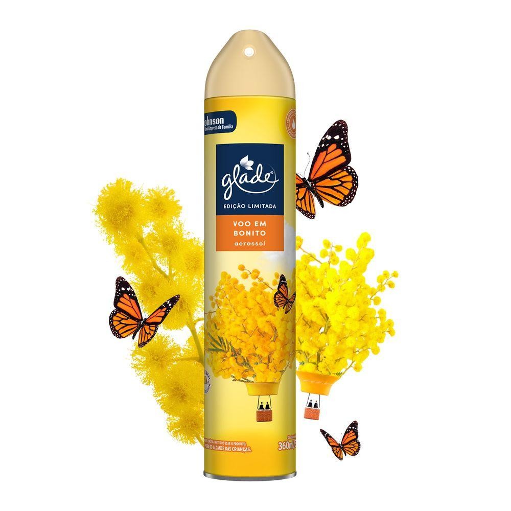 Odorizador de Ambiente Aerossol Voo em Bonito Glade Frasco 360ml Spray em Oferta na Shopee