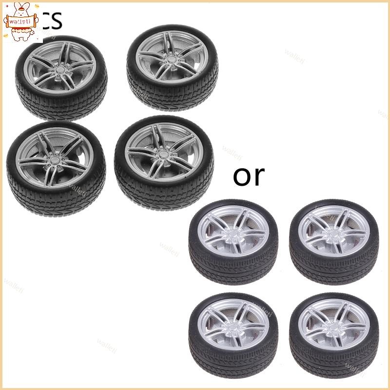 4pcs Simulação Borracha Pneu Modelo Brinquedo RC Peças Reposição