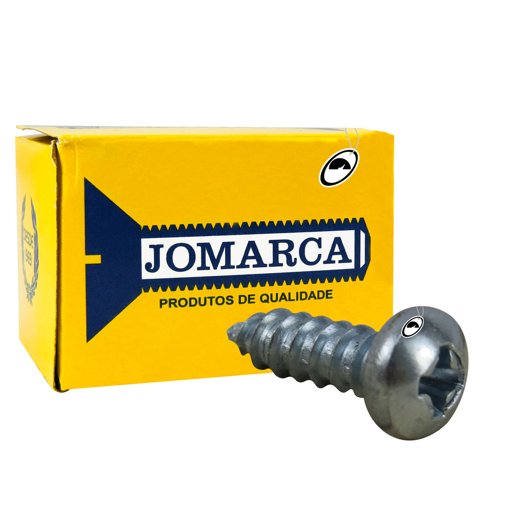 Parafuso Phillips 3,5 X 9,5 Cab Panela Zincado Branco 3,5x9,5 Jomarca - 500un