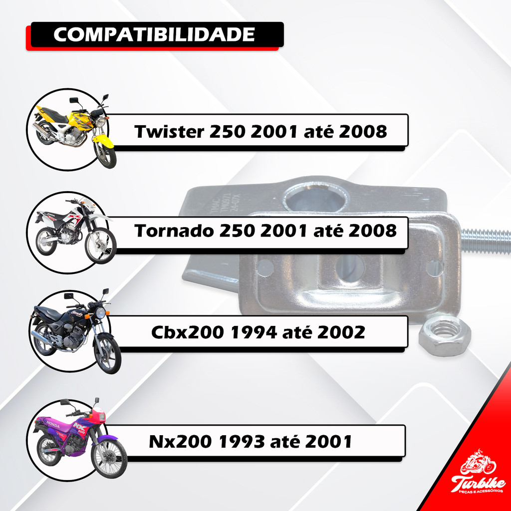 Par Regulador Esticador De Corrente Para Twister 250 2001 Até 2008 Da Tornado 250 2001 Até 2008 — imagem 2 de 2