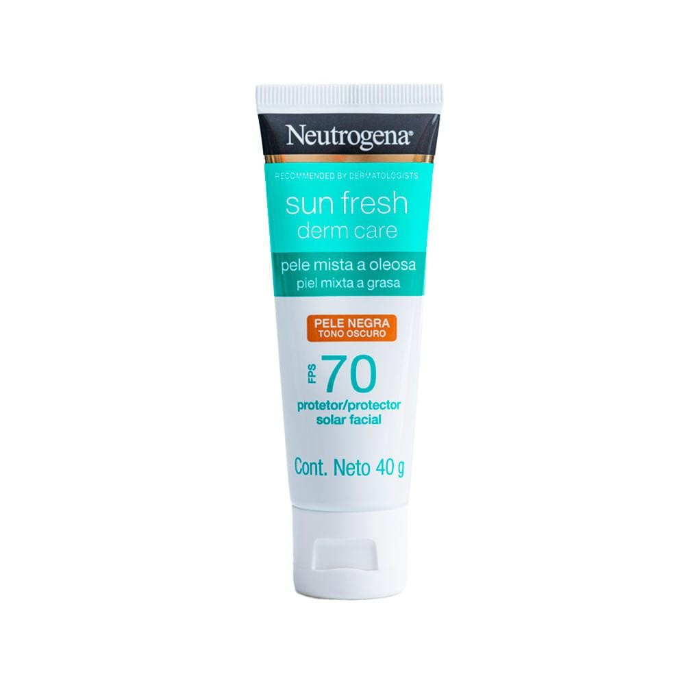 Neutrogena Sun Fresh Protetor Solar Facial para Pele Oleosa Pele Negra Fps 70 40g