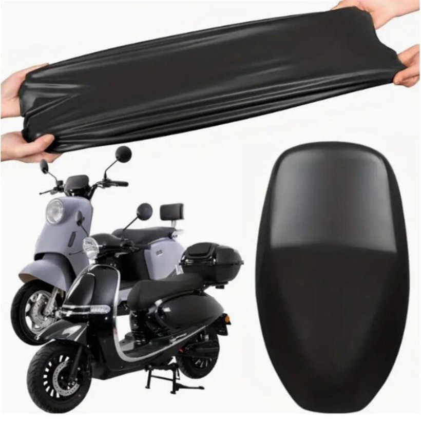 Anti-Sol Capa De Assento Da Motocicleta À Prova Dwaterproof Água Poeira Protetor UV Almofada Elástica Couro Do Plutônio 