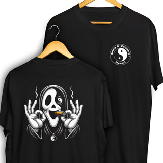 Camisa Town E Country Hawaii Frente e Verso Ghost Face Charuto Ying Yang Mandrake Camiseta 100% Algodão em Oferta na Shopee