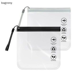 [bagreny] Bagagem Transparente Para Viagem , Uso À Prova De Vazamentos , Maquiagem De Voo , Bolsa D'água Mulheres De Hig