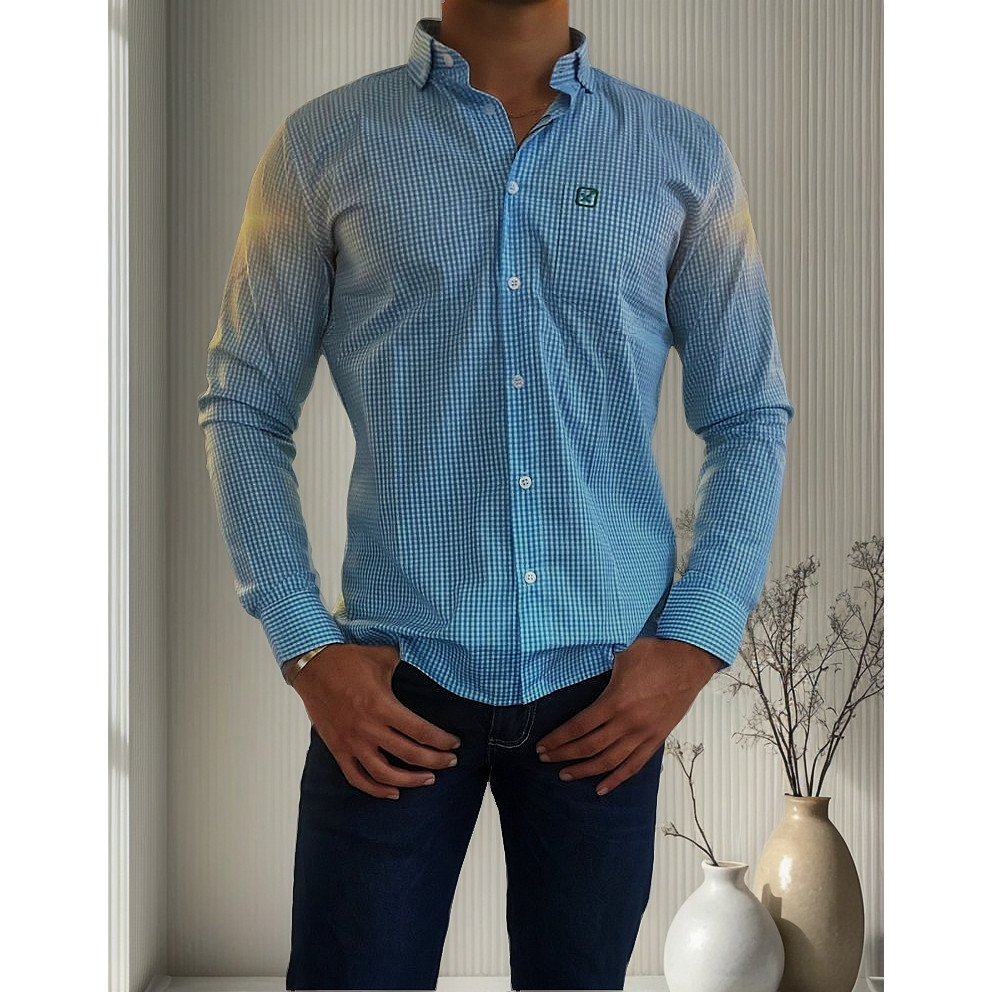 Camisa Manga Longa Country Cowboy Vaquejada Fazendeiro