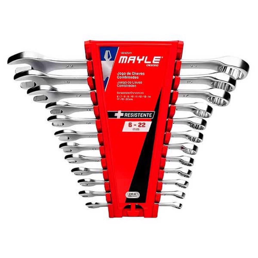 Chave Combinada JOGO 6 a 22 MM com 12 Unidades MAYLE