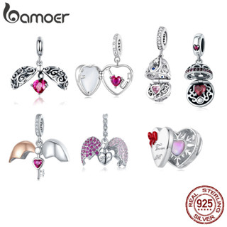 Bamoer 925 Prata Esterlina Encantos Amor Coração Comutável Pingente Acessórios Presente De Aniversário SCC689 em Oferta na Shopee