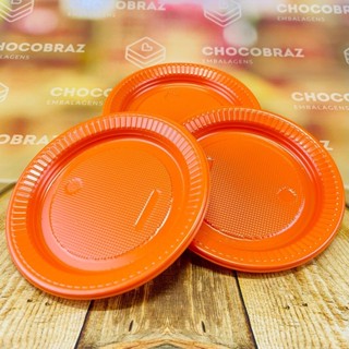 PRATO 15cm ANIVERSARIO LARANJA BELLO FESTA em Oferta na Shopee