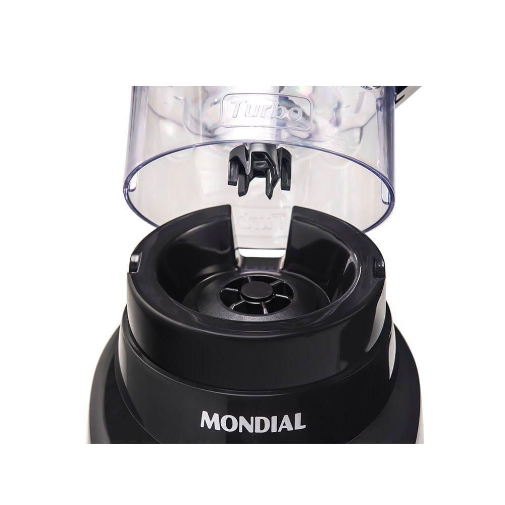 Detalhes do Liquidificador Mondial Turbo L-900 Fb Liquidificador-127v-preto