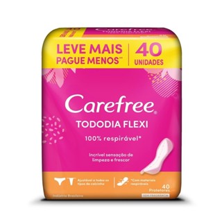 Protetor Diário Carefree Todo Dia Flexi sem Perfume 40 Unidades em Oferta na Shopee