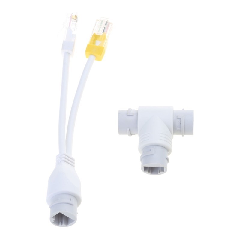 KIN 2 Em 1 POE Splitter Conector RJ45 De Três Vias Para Sistema De Monitoramento De Redes De Instalação De Câmera De Seg