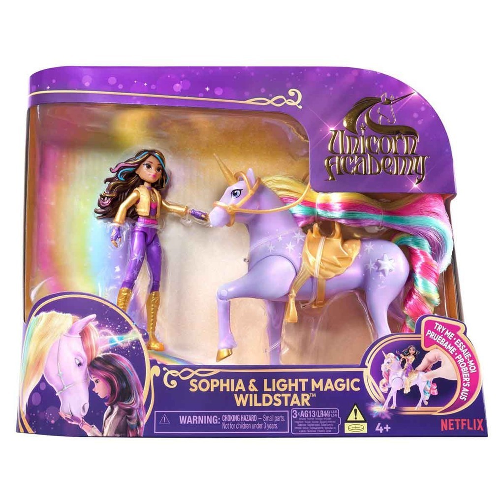 Boneca Sophia, Unicórnio Wildstar com Luz Academia Unicórnio em Oferta na Shopee