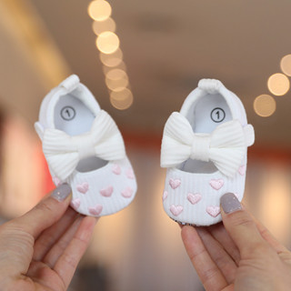 Sapatos de princesa amor para bebês de 0 a 18 meses, sapatos infantis antiderrapantes com ...