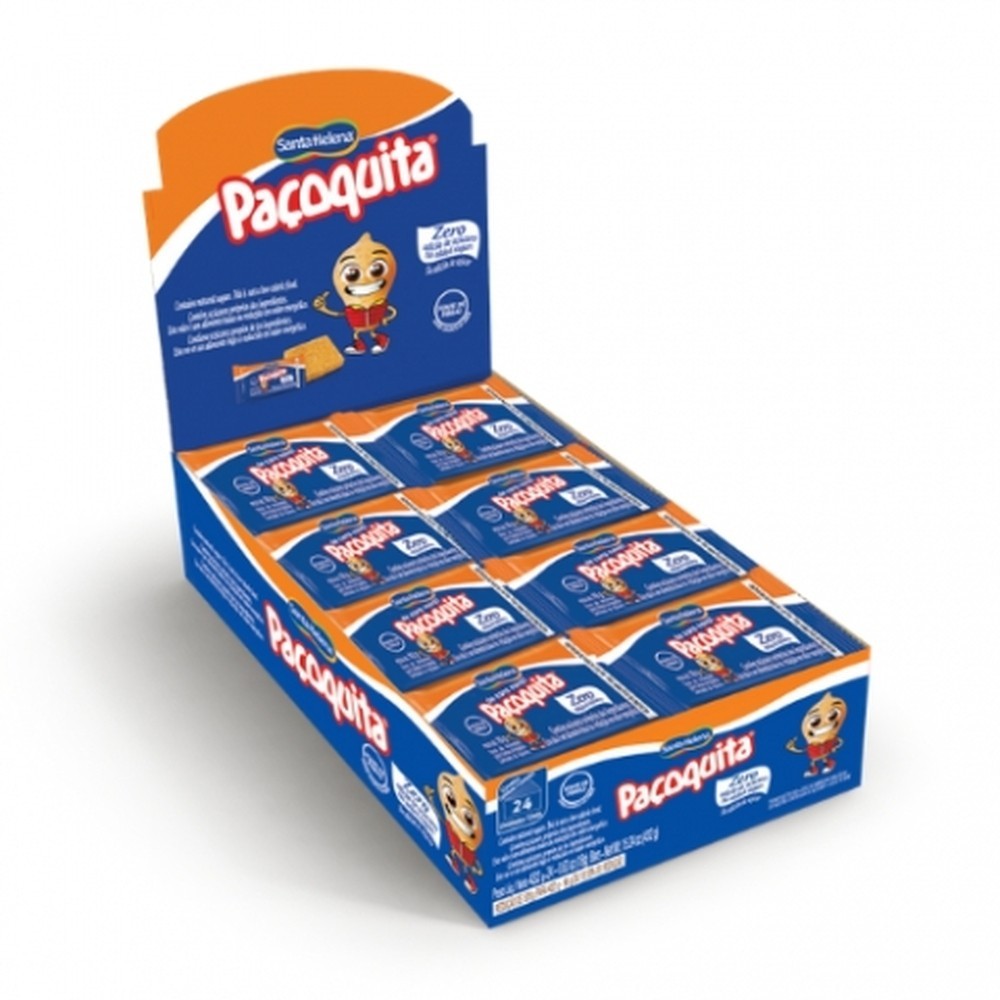 Paçoquita Zero Quadrada Display 432G em Oferta na Shopee