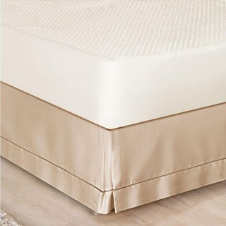 Saia Para Cama Box Casal Padrão Ponto Palito 1 Peça Caqui em Oferta na Shopee